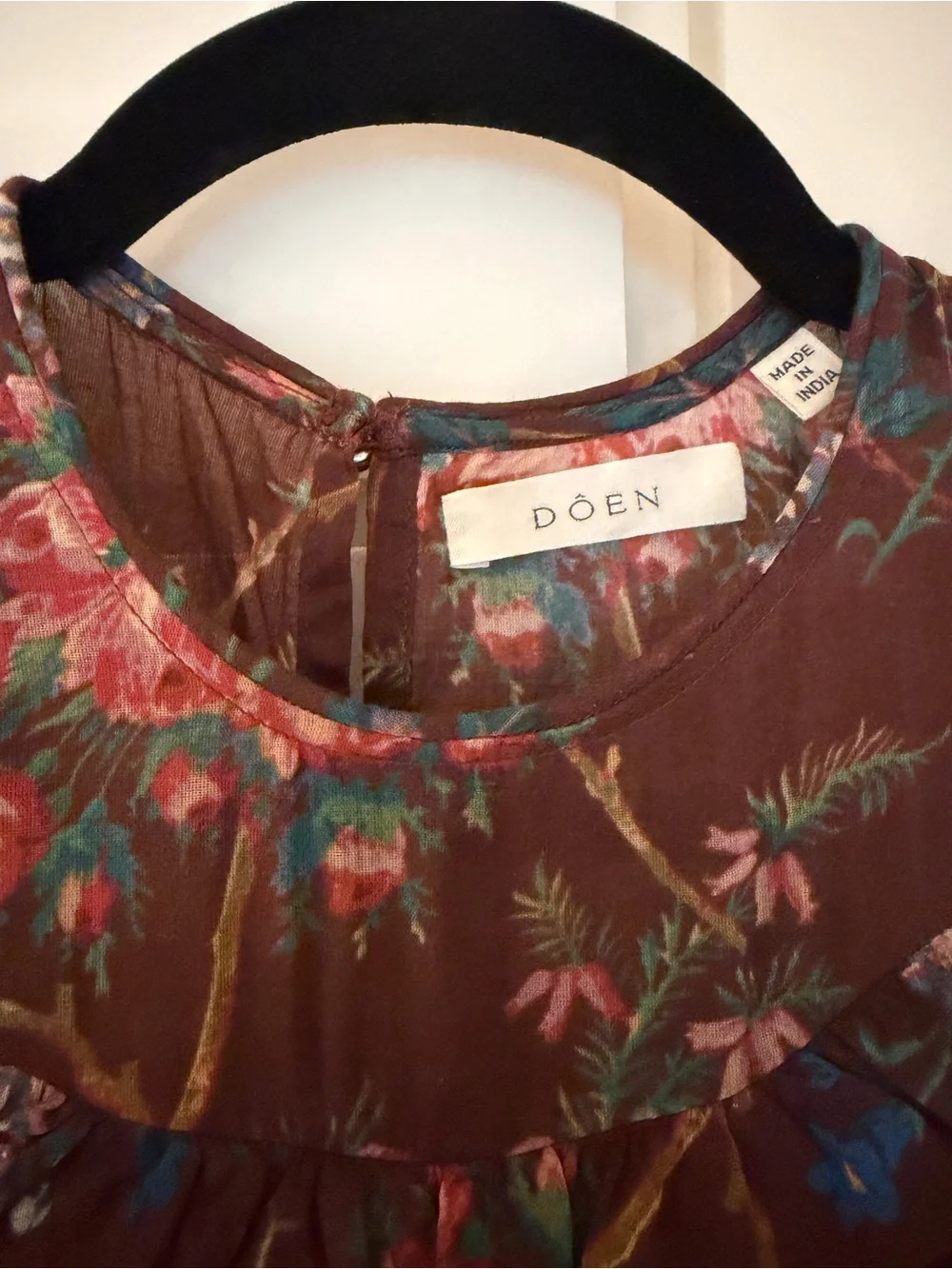 Dôen Aster Dress Bordeaux Winter Floral XS - Picture 10 of 17
